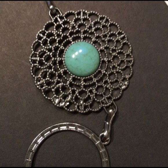 Turquoise and Silver-toned Belt - Picture 3 of 5